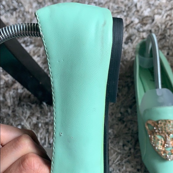 🎉HP🎉Shully’s sea green rhinestone tiger flats - Picture 5 of 8
